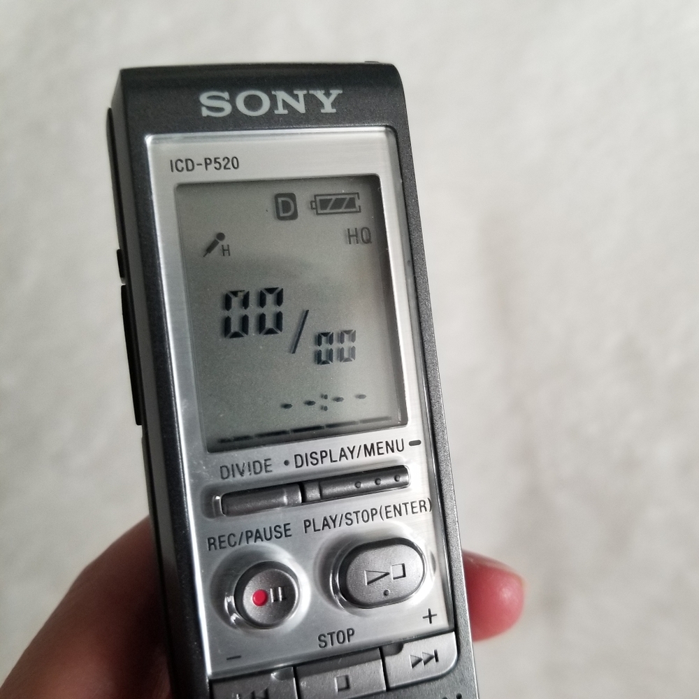 Sony ICD-P520 recorder (tested)